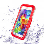 Wholesale Samsung Galaxy S5 Waterproof Crystal Hard Case (Red)